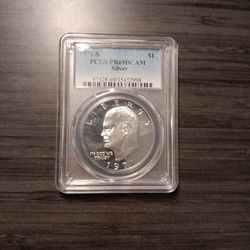 1971-S Eisenhower $1 PR69DCAM Silver 