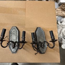 Pair Of Vintage Style Wall Sconces 