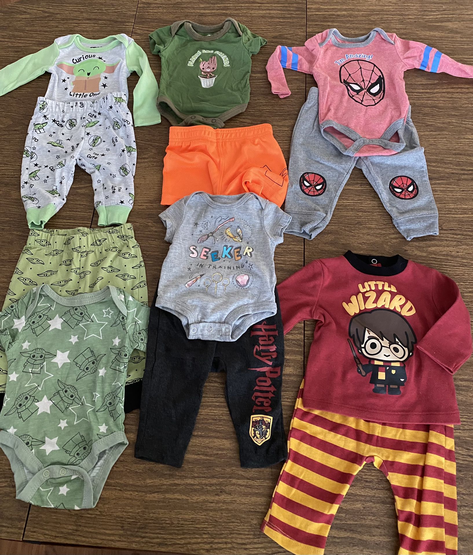 INFANT BOY CLOTHES. - Size 0 -3 Months -Nike Under Armor -Star Wars -Disney more 