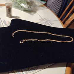 Vtg Keene 12k GF Pocket Watch Chain