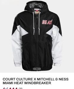 MIAMI HEAT  COURT CULTURE X MITCHELL & NESS WINDBREAKER