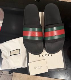 Authentic Gucci men slide sandals