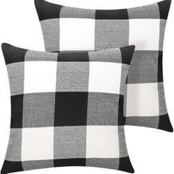 COUCH PILLOW COVERS SET (2 pcs / 18 In X 18 In)