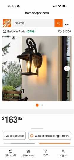 lack Aluminium Outdoor Wall Lantern Light with Open Bottom Design for Garden (Bulb Not Included)