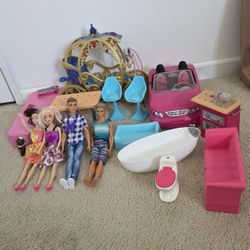 Barbie, Ken And Their Accessories