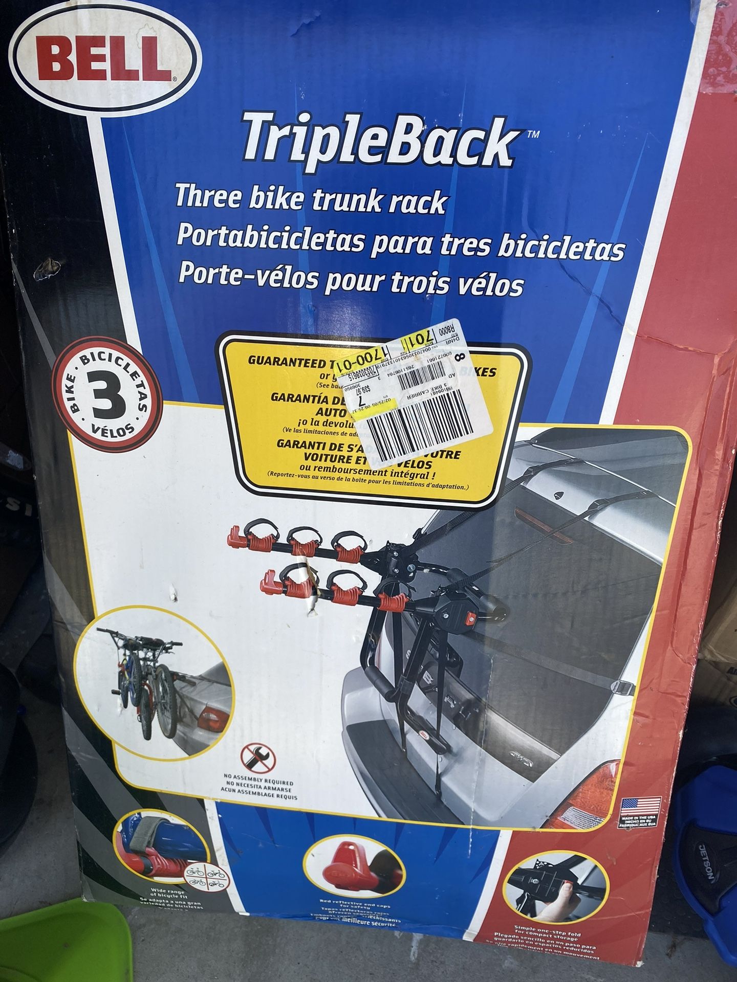 Bell Triple Back Bike Rack