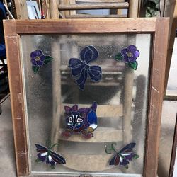 Antique Window Painting