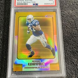 2006 Topps Finest Gold Refractor Reggie Wayne 