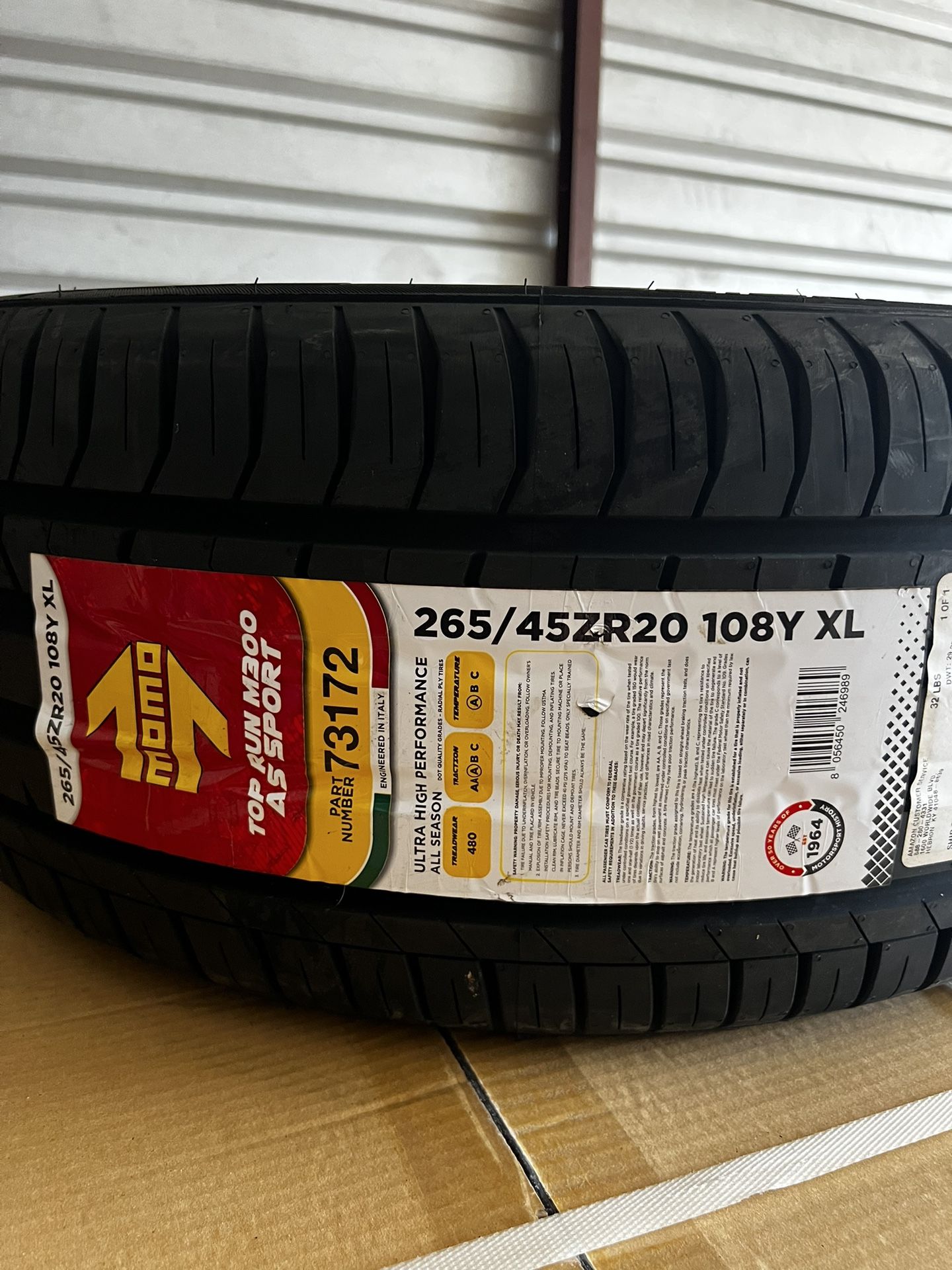 Momo 265/45ZR20 Performance ALL SEASON Tire