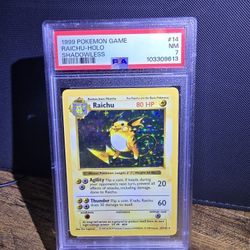 Shadowless Base Set Raichu (PSA 7)