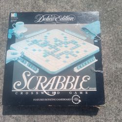 Vintage Scrabble Deluxe Boardgame 