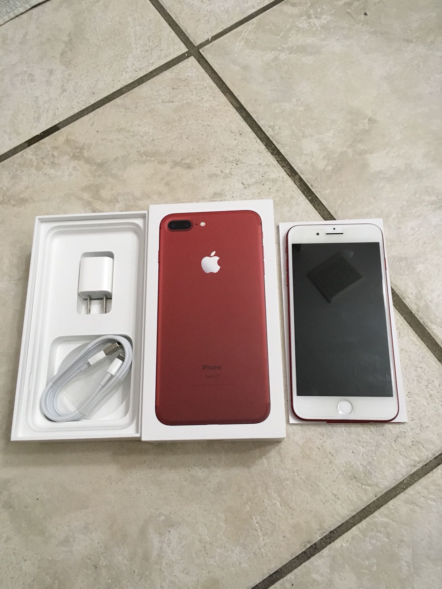 Iphone 7 plus red 128gb factory unlock
