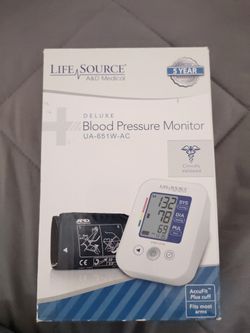 New Blood Pressure Monitor - Life Source A & D Medical - Deluxe UA-651W-AC