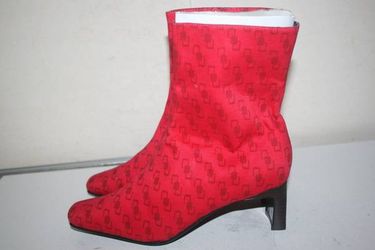 Diane's Essentials Women's Ankle Boots Textile, Red, Size 6