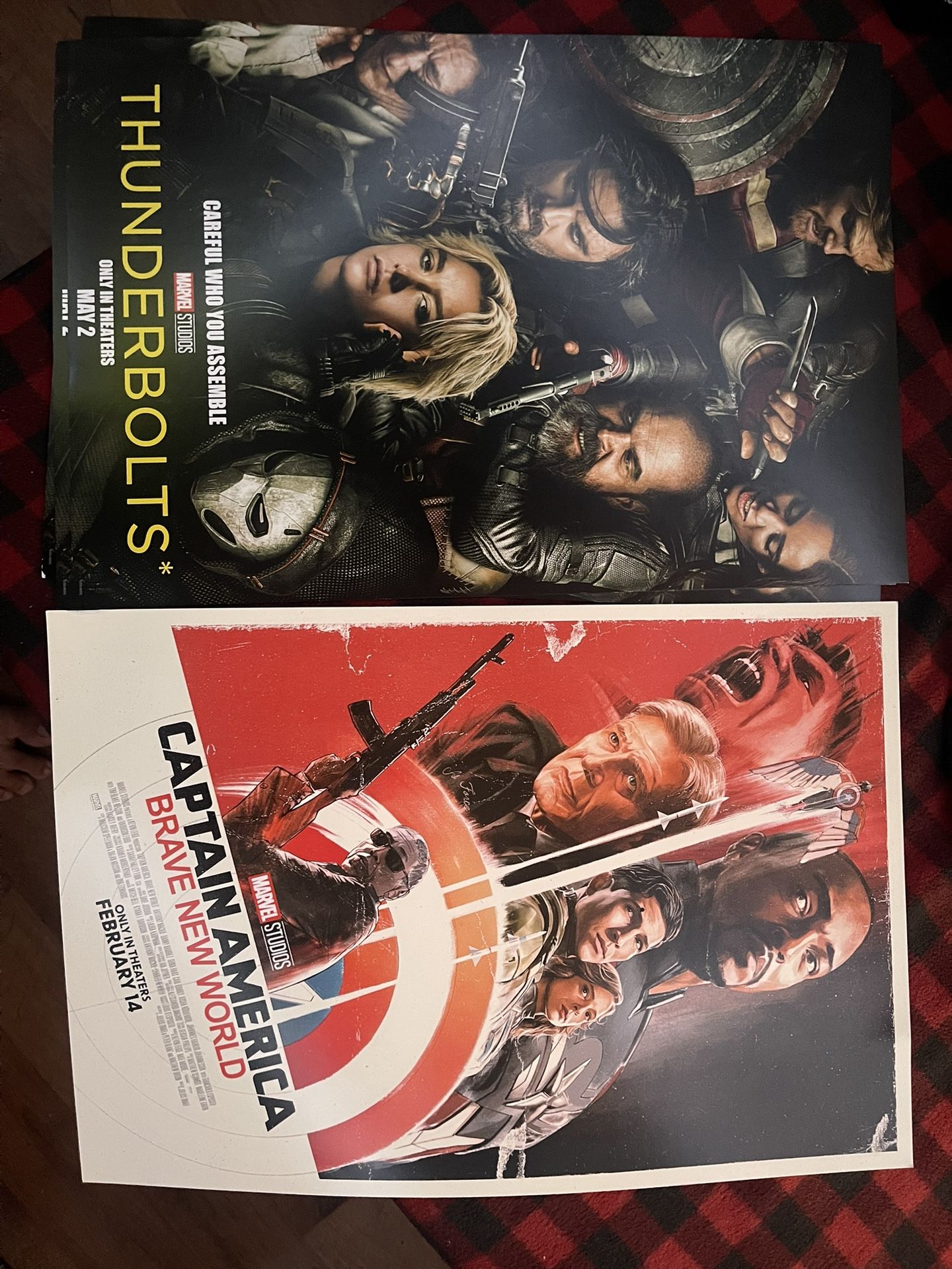 5 flippable thunderbolts-captain america brave new world movie posters