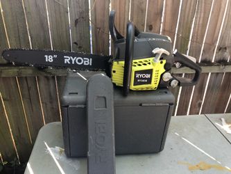18 inches Ryobi chain saw comes with hard case