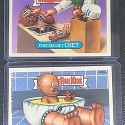 Topps Garbage Pail Kids Original Series 12 - CHECKED-OUT & ALLISON WATERLAND