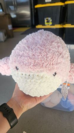 Pink fluffy whale