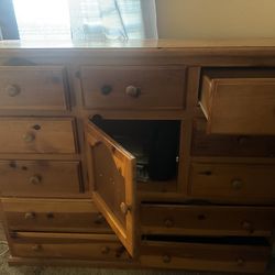 Dresser with mirror