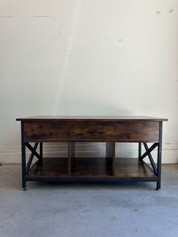 Coffee table with hidden storage