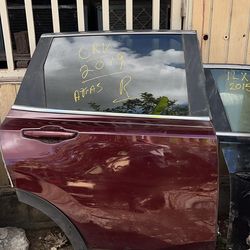 Crv 2019 Rear Right Door Puerta Derecha Trasera