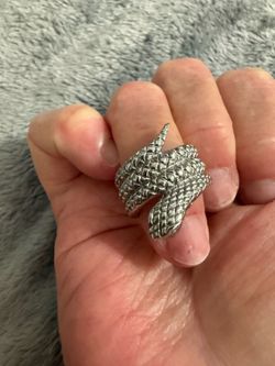 Anillo de serpiente plata 925