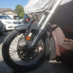 45mm Front Forks With brake Cal. 21in Front Tire And Rim  From A 2014 Triumph Tiger 800.          150.00