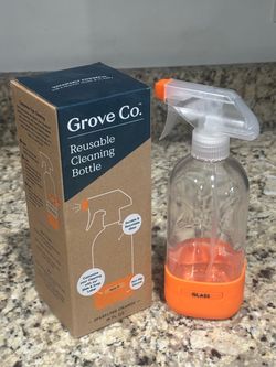 🧴Refillable Glass Spray Bottle, 16 oz