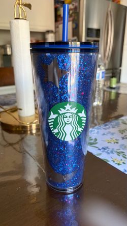 Starbucks cup with straw