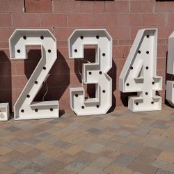 Marquee Numbers 0-9 And ABC..... Letters