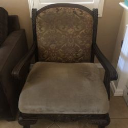 Chocolate Brown Solid Wood Chair