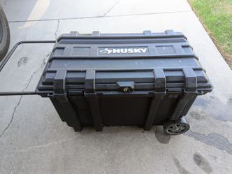 Large rolling Husky tool bin