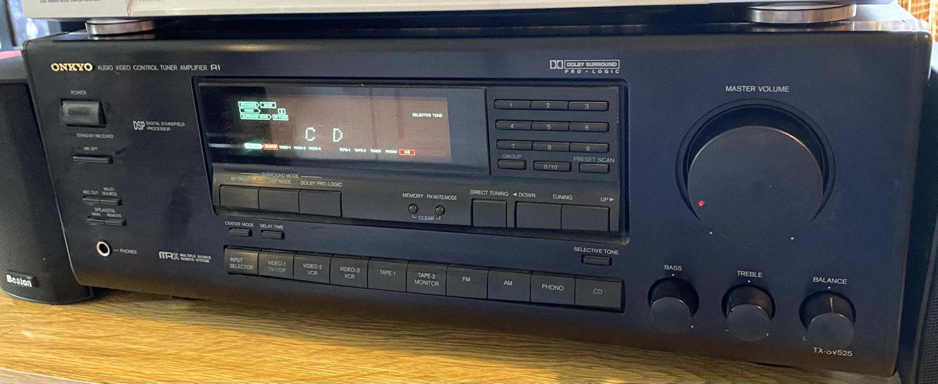 ONKYO TX-DS525 STEREO/5.1 DOLBY~SURROUND RECEIVER W/REMOTE…