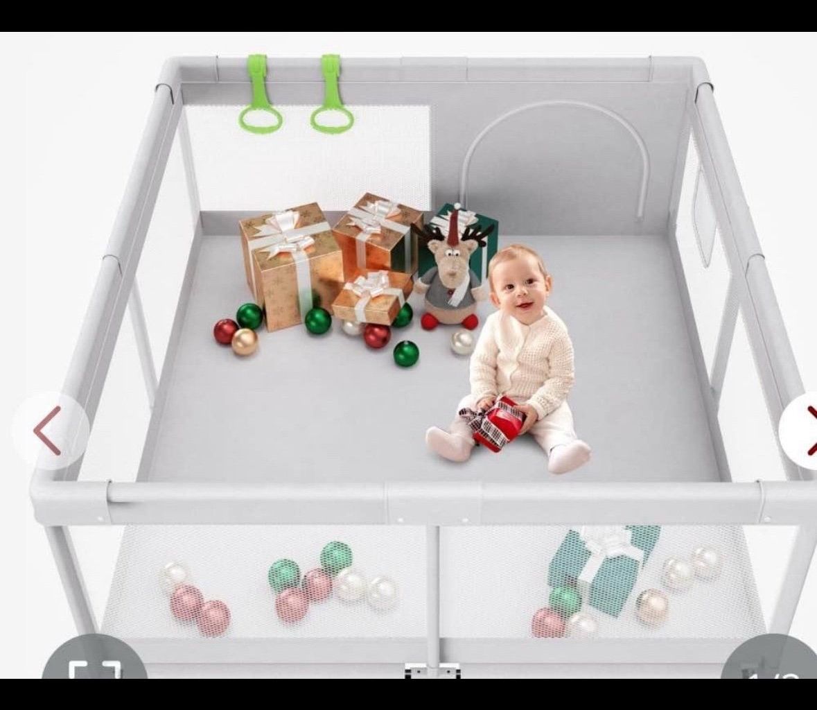 Fodoss Baby Playpen, Playpen For Babies & Toddlers, 47x47 Small Baby Play Pen,Toddler Playpen For Apartment,Play Yard For Baby,Baby Activity Play Fenc