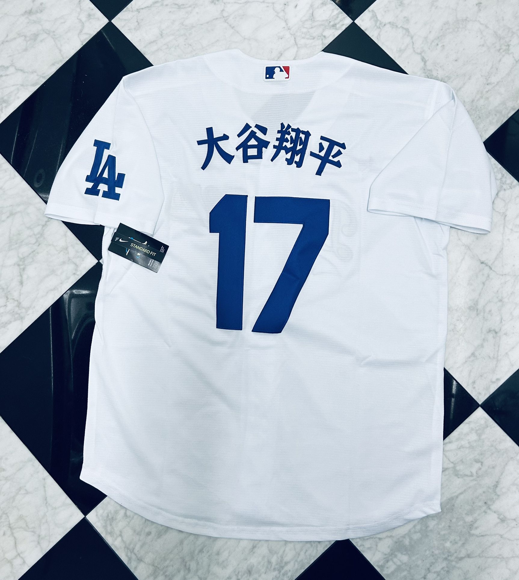 Ohtani Kanji Dodgers Jersey (M) Other Sizes Avl