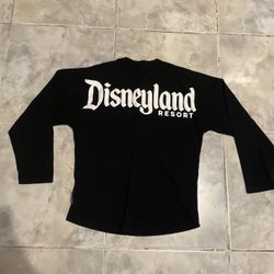 Disneyland Spirit Jersey Shirt Youth Kids Small 5/6 Black Crew Neck Spellout