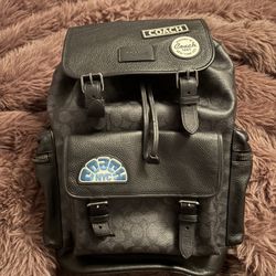 Coach Sprint Bookbag With Patches