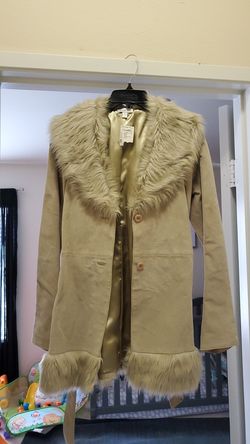 Fur suede coat