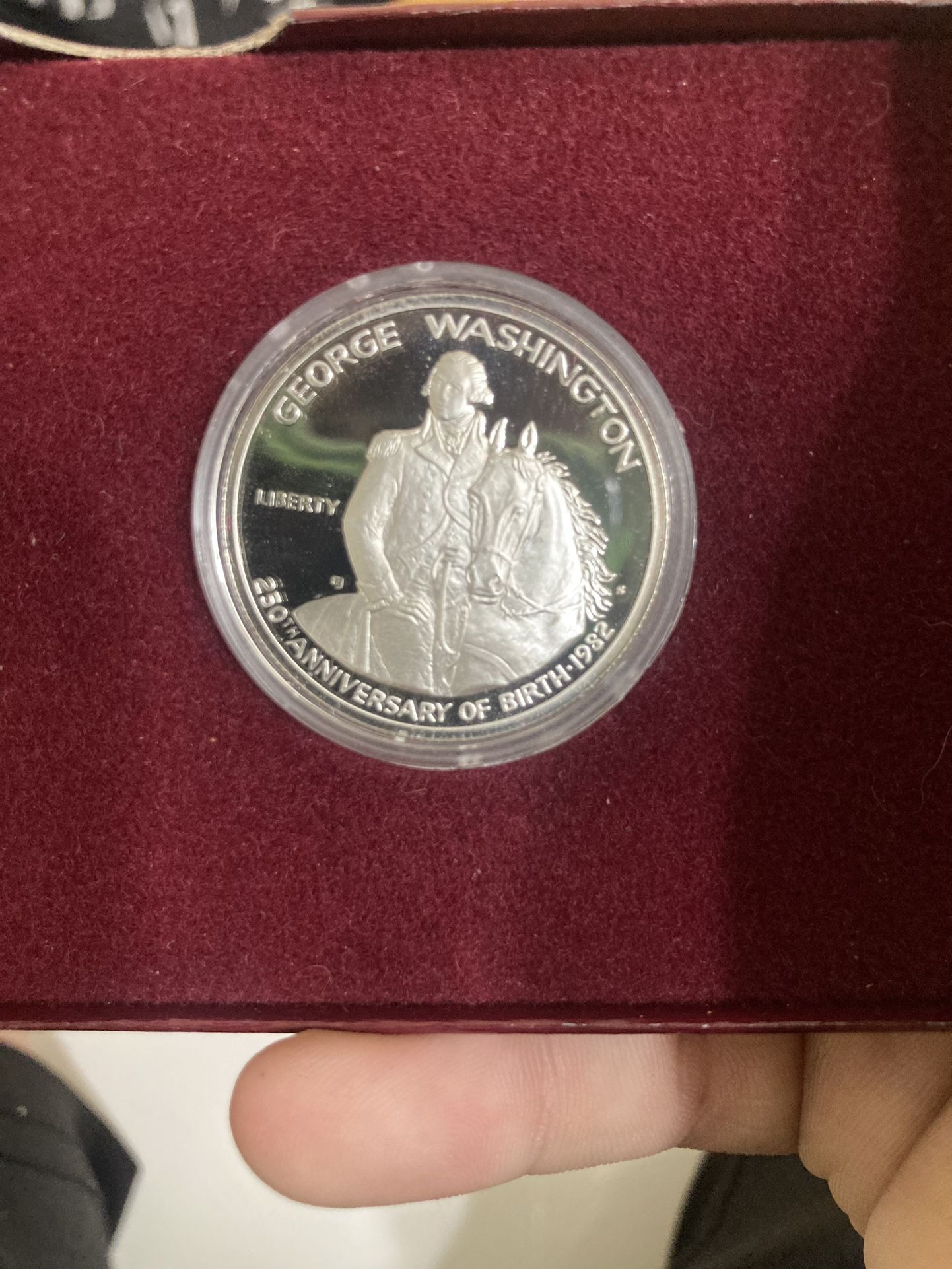 USA George Washington 250th Anniversary Half Dollar 1982 S