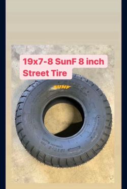 NEW SunF Street Tires 19x7-8 8 inch Tires Coleman CT200UEX CT200U BT200X Hawg Ty Baja Warrior Go Kart Go Cart 