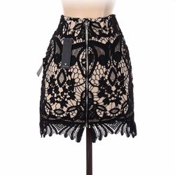 NWT - Lulus Formal Skirt With Lace - XS