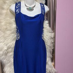 Beautiful Long Royal Blue Dress For Prom 
