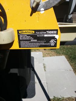 Workforce Tile Cutter