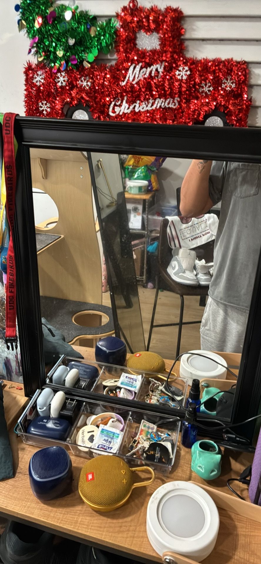 Wooden Framed Mirror