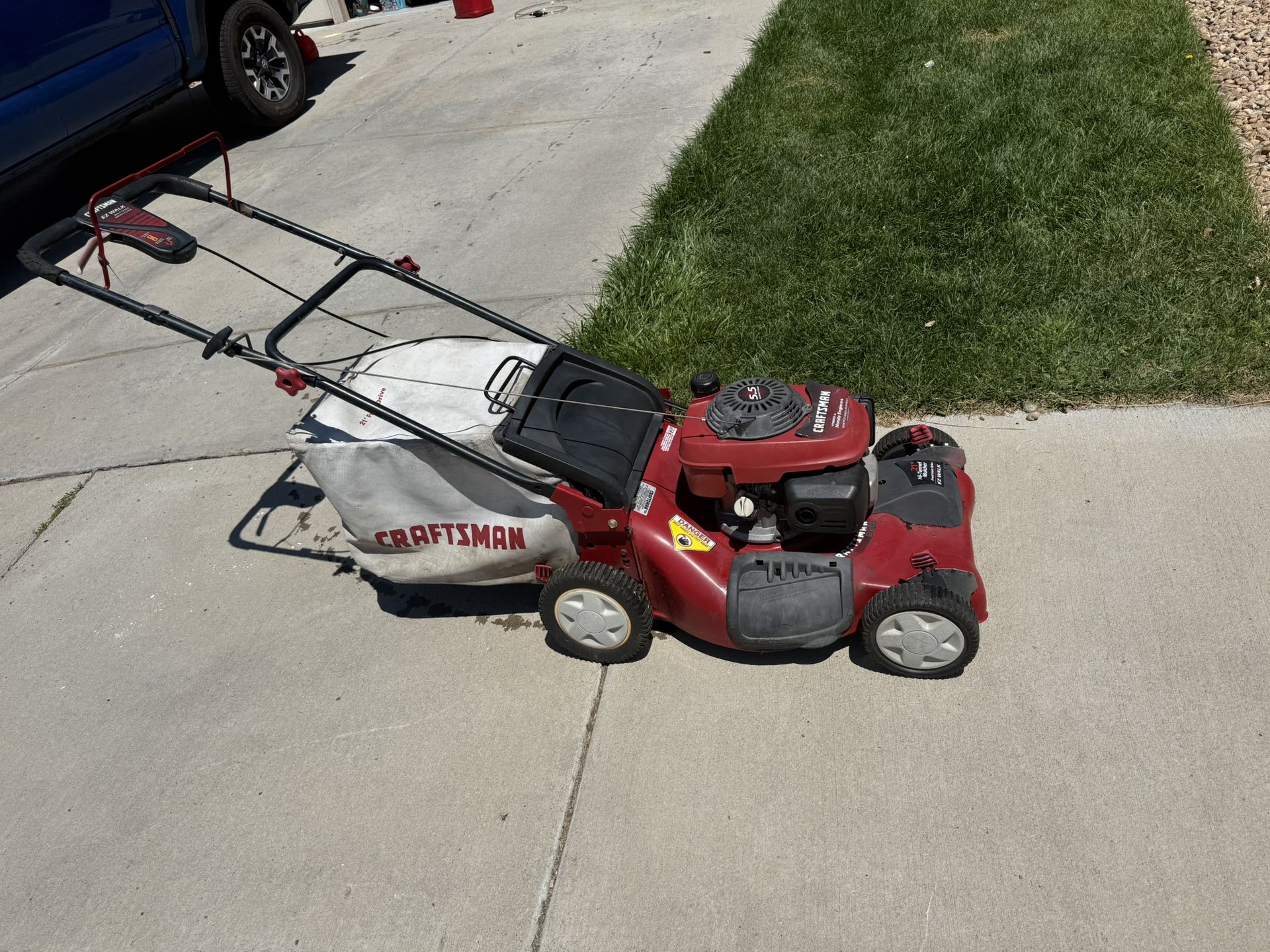 Craftsman 21” Lawn Mower – Self Propelled – Honda Engine