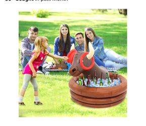 Inflatable bull ice bucket