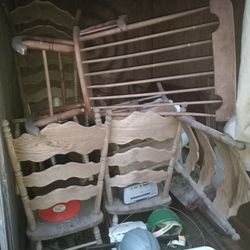 Kitchen Set  Six Chair.  (Solid Oak)