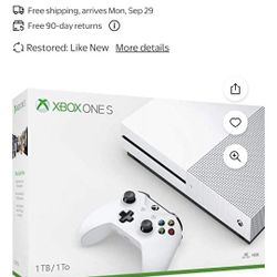 Like New Xbox one (white and black) with 2 controlers 