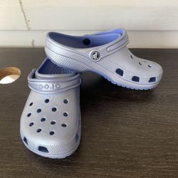 Crocs Women's Men's Classic Clog |Blue Metallic Shoes