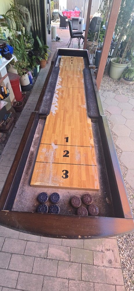 Shuffle Board Table.  